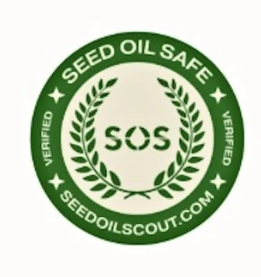 Seed Oil Scout verified Seed Oil Safe badge for Daré Vita Café